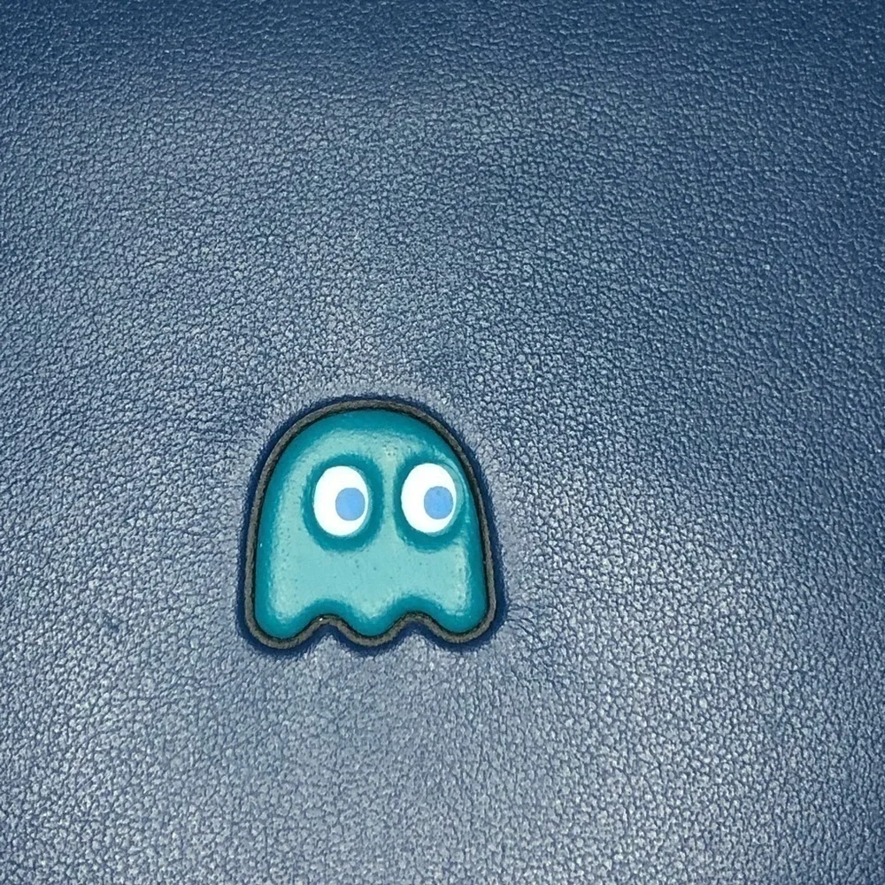 🎮 COACH x PAC-MAN Ghost Limited Edition Accordion Zip Wallet – Inky Blue